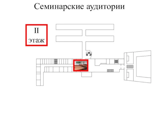 Семинарские аудитории II этаж