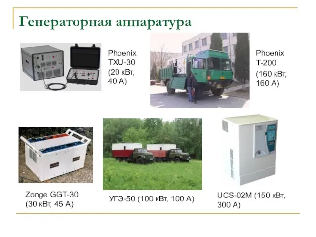 Генераторная аппаратура UCS-02M (150 кВт, 300 А) Phoenix TXU-30 (20 кВт, 40