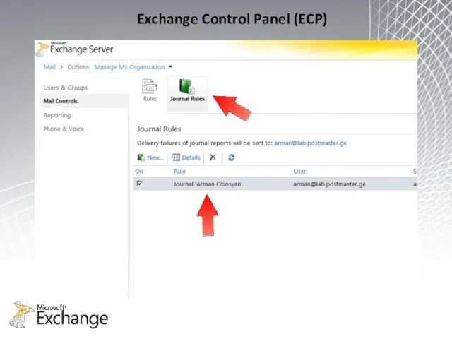 Exchange Control Panel (ECP)