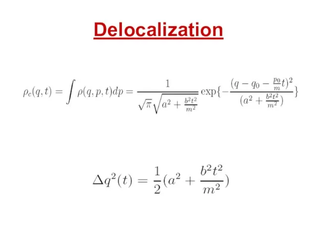 Delocalization