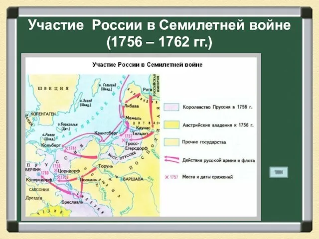 Участие России в Семилетней войне (1756 – 1762 гг.)