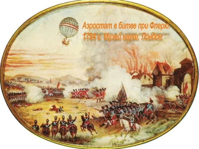 Аэростат в битве при Флерю. 1794 г. Музей науки. Лондон