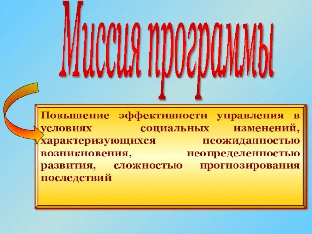 Миссия программы