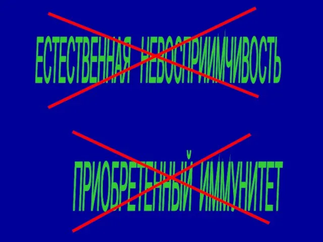 ЕСТЕСТВЕННАЯ НЕВОСПРИИМЧИВОСТЬ ПРИОБРЕТЕННЫЙ ИММУНИТЕТ