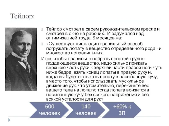 Тейлор: Тейлор смотрел в своём руководительском кресле и смотрел в окно на