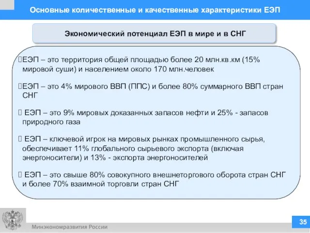 Основные количественные и качественные характеристики ЕЭП ЕЭП – это территория общей площадью