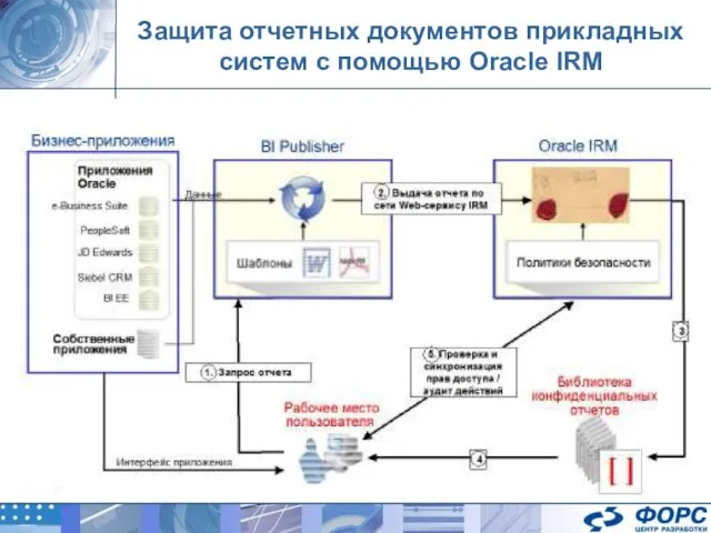 Защита отчетных документов прикладных систем с помощью Oracle IRM