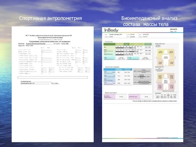 Спортивная антропометрия Биоимпедансный анализ состава массы тела