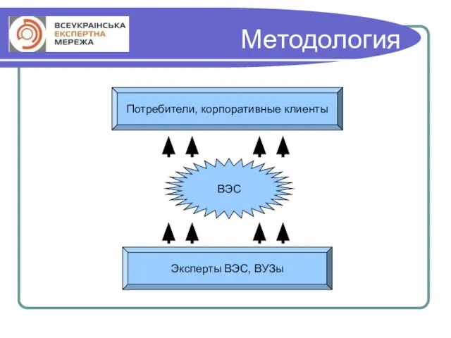 Методология Эксперты ВЭС, ВУЗы ВЭС Потребители, корпоративные клиенты