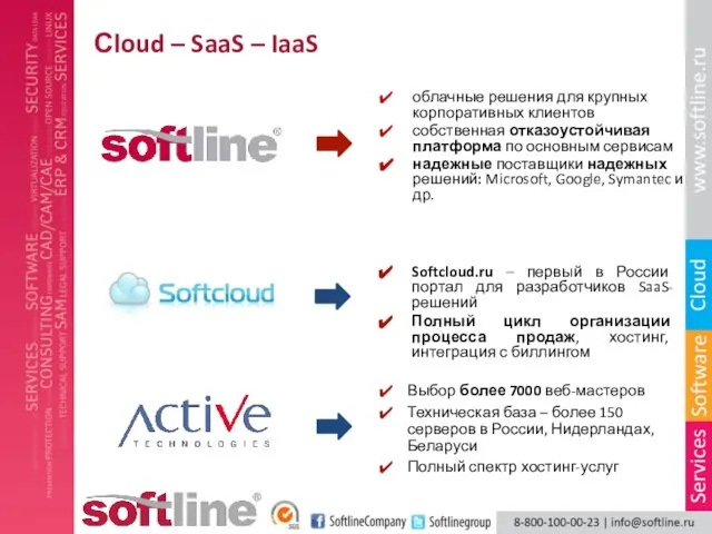 Сloud – SaaS – IaaS Softcloud.ru – первый в России портал для