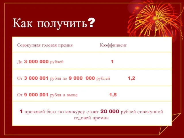 Как получить? Нужно сделать определенный оборот за три холодных месяца. Вводится система