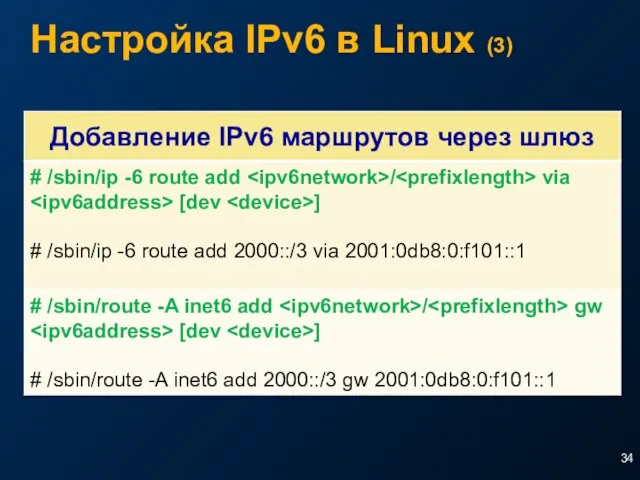 Настройка IPv6 в Linux (3)