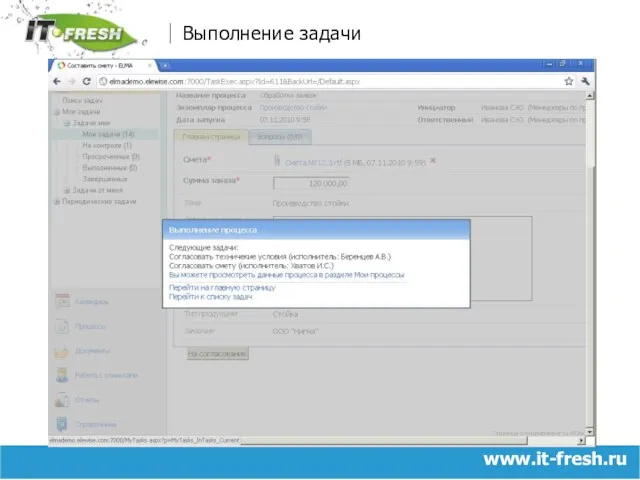 www.it-fresh.ru Выполнение задачи