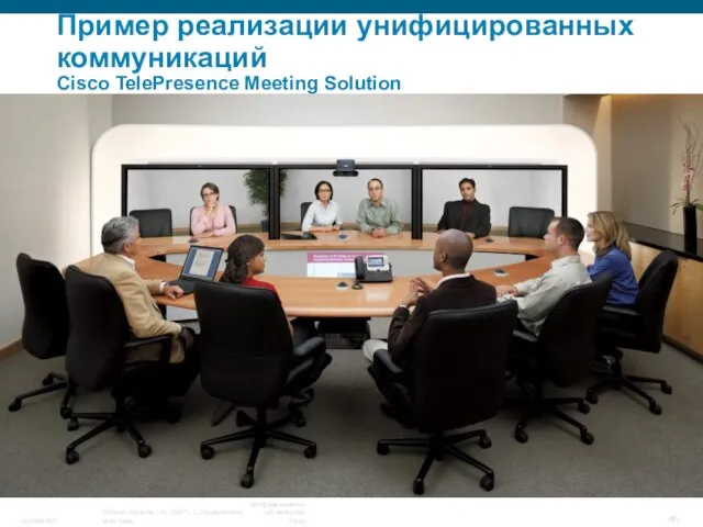 Пример реализации унифицированных коммуникаций Cisco TelePresence Meeting Solution