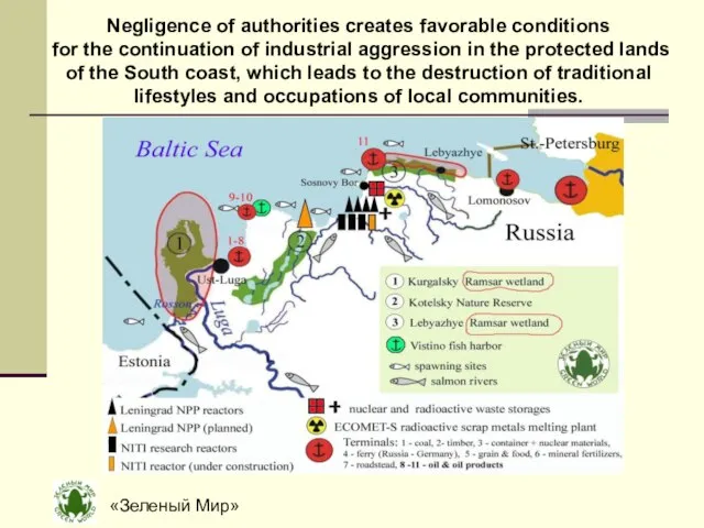 «Зеленый Мир» Negligence of authorities creates favorable conditions for the continuation of