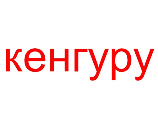 кенгуру