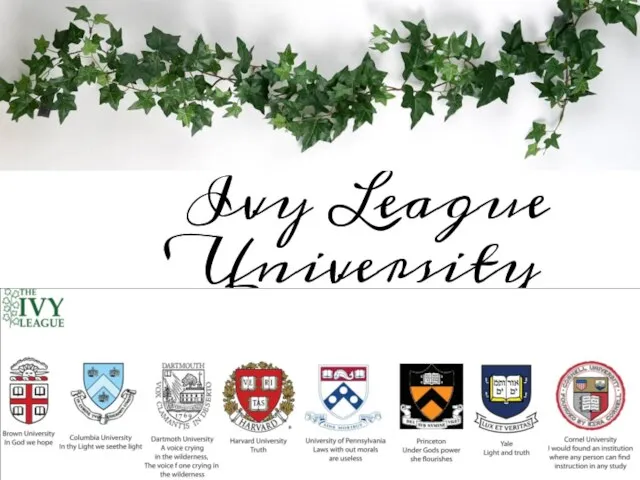 Ivy League University