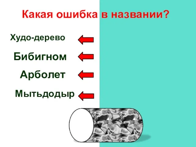 Чудо-дерево Бибигон Айболит Мойдодыр Худо-дерево Бибигном Арболет Мытьдодыр Какая ошибка в названии?