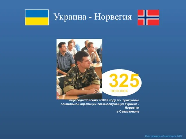 Лига офицеров Севастополя 2007 Украина - Норвегия переподготовлено в 2009 году по