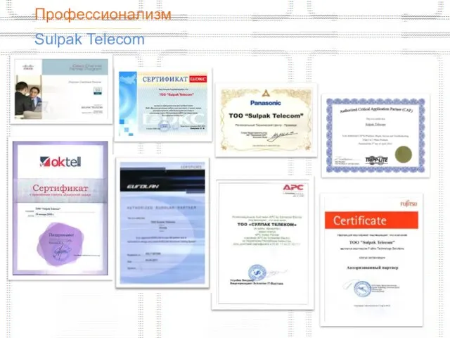 Профессионализм ______________________________________ Sulpak Telecom