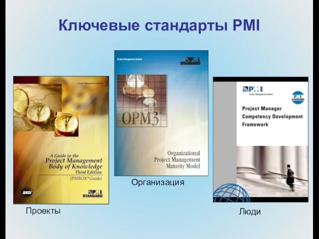 Ключевые стандарты PMI Проекты