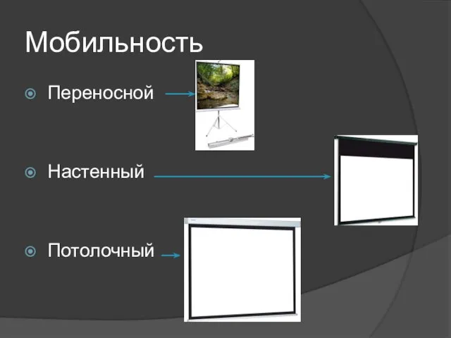 Мобильность Переносной Настенный Потолочный