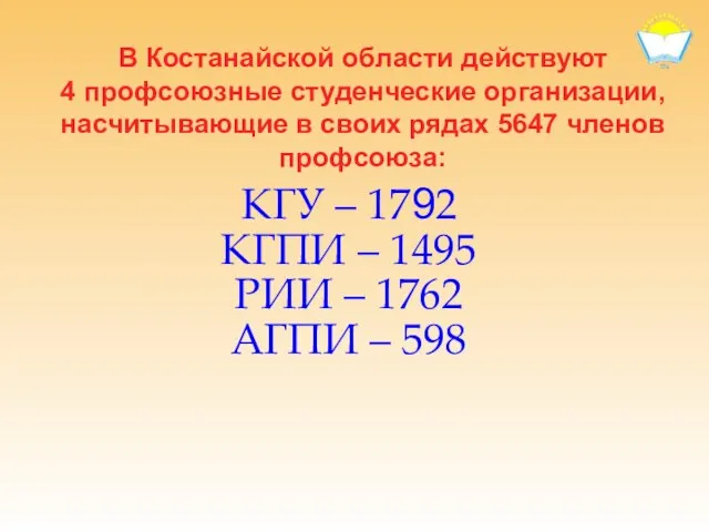 КГУ – 1792 КГПИ – 1495 РИИ – 1762 АГПИ – 598