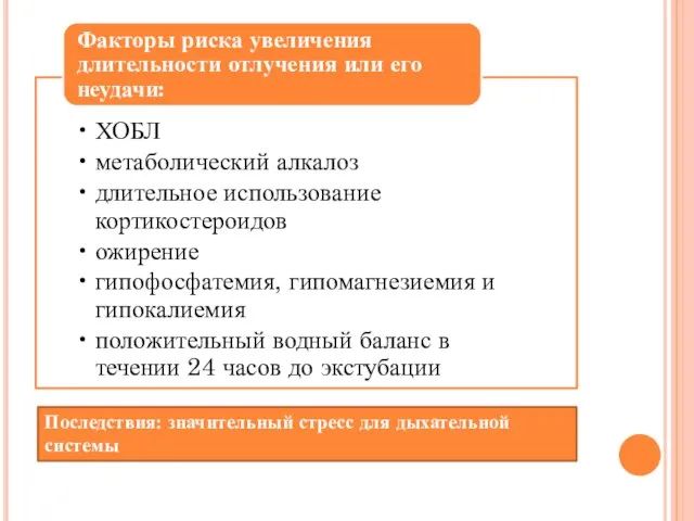 Последствия: значительный стресс для дыхательной системы