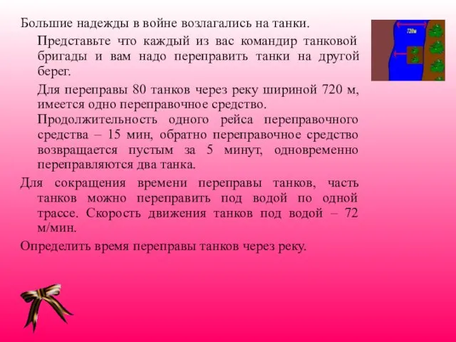 Большие надежды в войне возлагались на танки. Представьте что каждый из вас