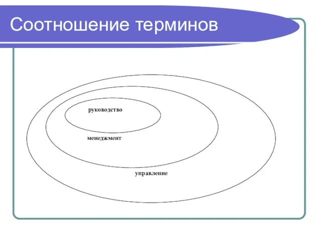 Соотношение терминов