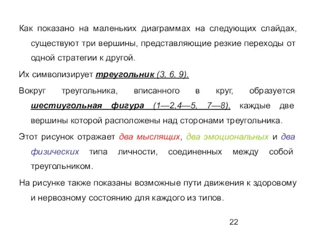 Как показано на маленьких диаграммах на следующих слайдах, существуют три вершины, представляющие