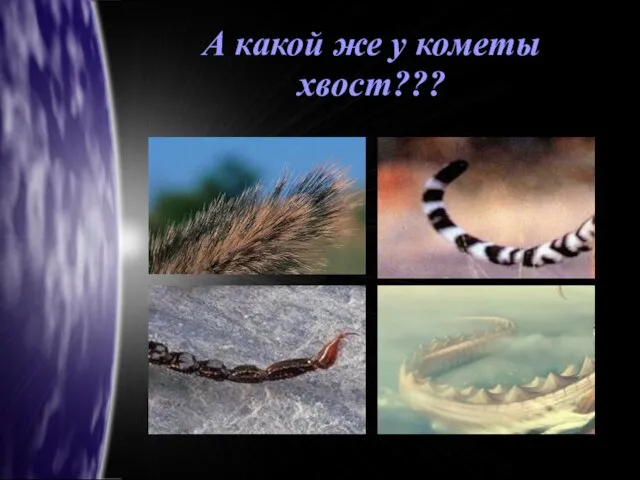 А какой же у кометы хвост???