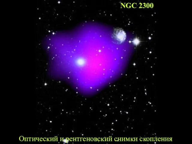 NGC 2300 Оптический и рентгеновский снимки скопления