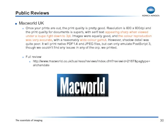 Public Reviews Macworld UK Once your prints are out, the print quality