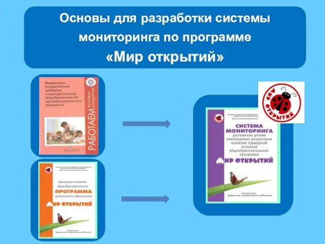 Основы для разработки системы мониторинга по программе «Мир открытий»