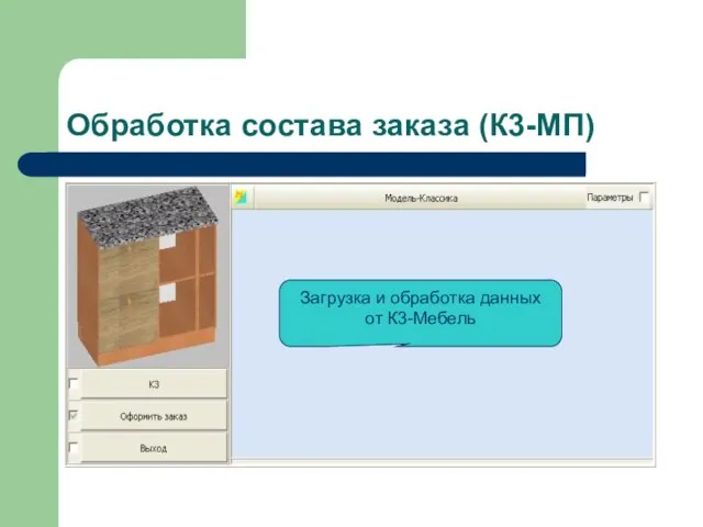 Обработка состава заказа (К3-МП) Загрузка и обработка данных от К3-Мебель