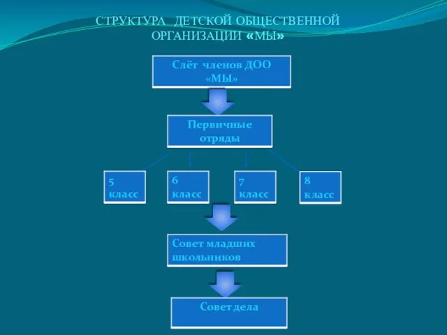 СТРУКТУРА ДЕТСКОЙ ОБЩЕСТВЕННОЙ ОРГАНИЗАЦИИ «МЫ»