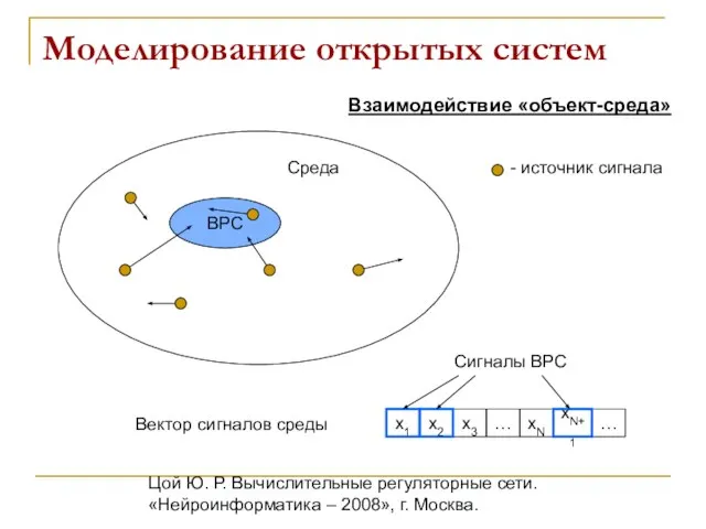 Цой Ю. Р. Вычислительные регуляторные сети. «Нейроинформатика – 2008», г. Москва. Моделирование