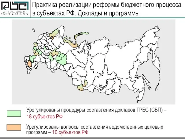 Практика реализации реформы бюджетного процесса в субъектах РФ. Доклады и программы Урегулированы