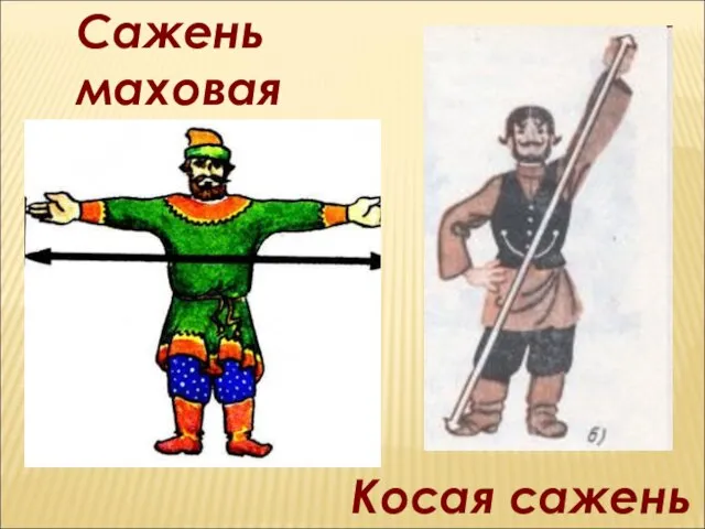 Сажень маховая Косая сажень