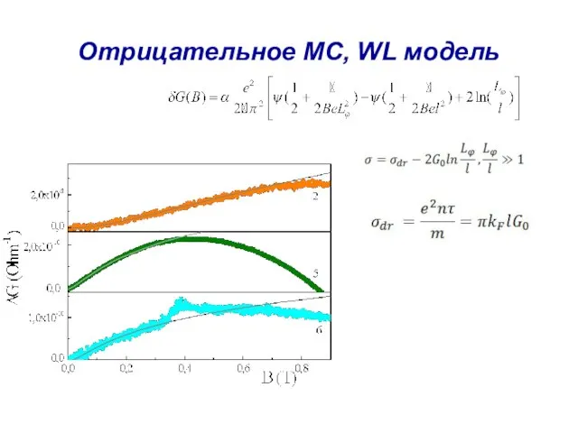 Отрицательное МС, WL модель