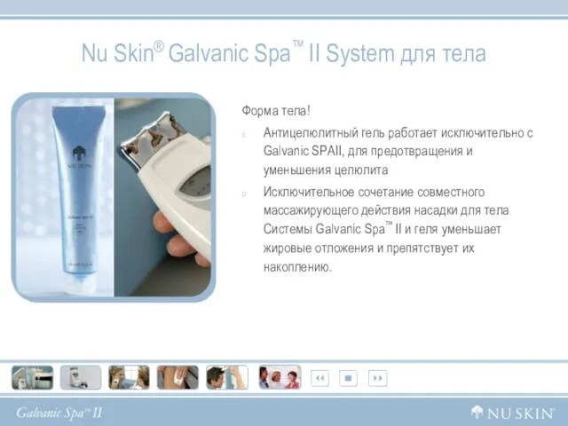 Nu Skin® Galvanic Spa™ II System для тела Форма тела! Антицелюлитный гель