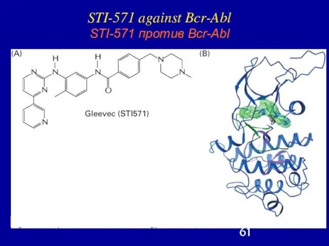 STI-571 against Bcr-Abl STI-571 против Bcr-Abl