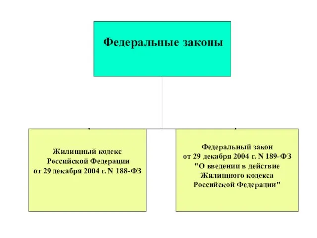 Жилищный кодекс Российской Федерации от 29 декабря 2004 г. N 188-ФЗ Федеральный