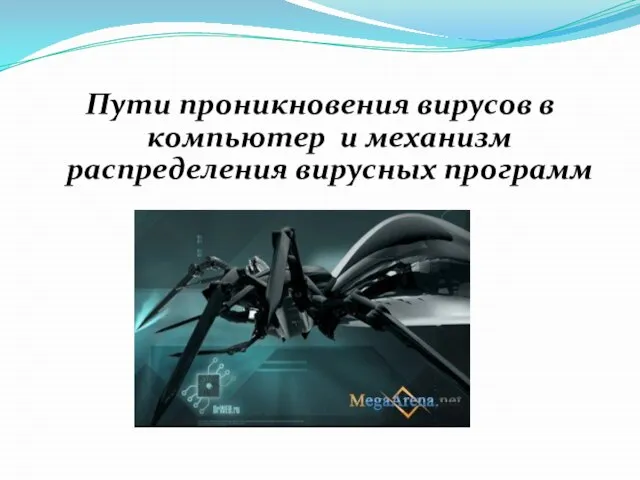 Пути проникновения вирусов в компьютер и механизм распределения вирусных программ