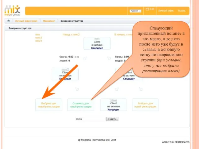 Следующий приглашённый встанет в это место, а все кто после него уже