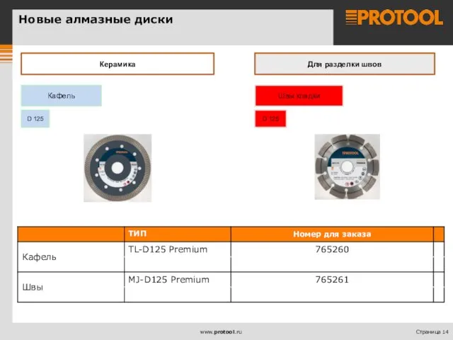 Керамика Для разделки швов D 125 Кафель D 125 Швы кладки Новые алмазные диски