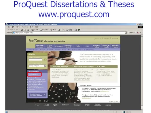 ProQuest Dissertations & Theses www.proquest.com