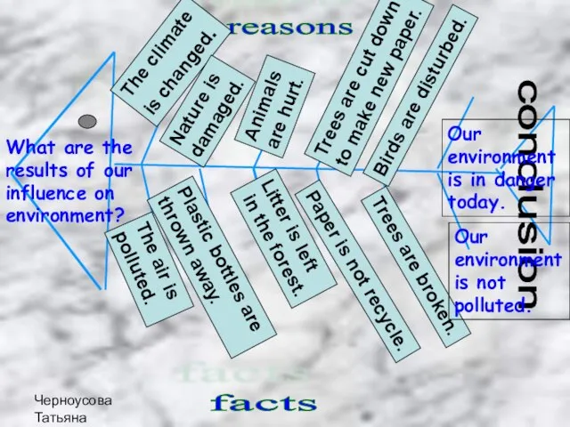 Черноусова Татьяна Николаевна What are the results of our influence on environment?