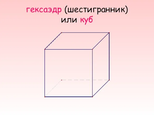 гексаэдр (шестигранник) или куб